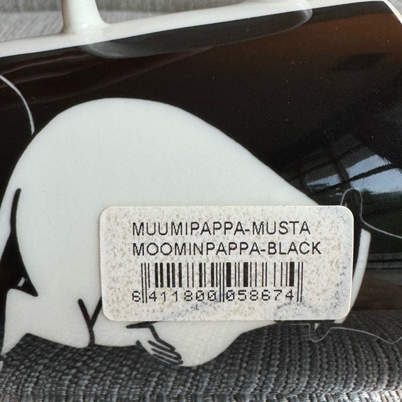 Vintage Arabia Finland Moomin Characters Mug "Muumipappa-Musta Momminpappa-Blk” - Picture 8 of 9